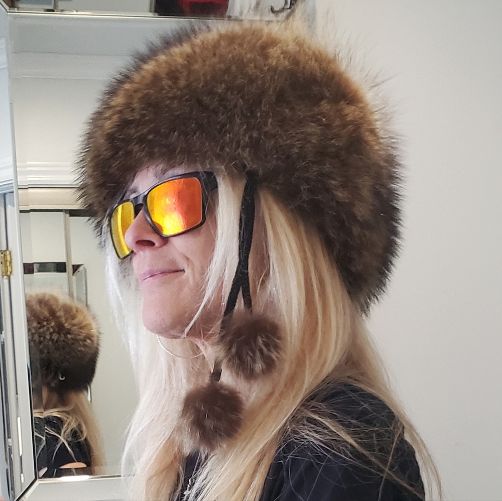 Luxurious Raccoon Real Fur Hat